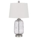 Distressed Glass Table Lamp