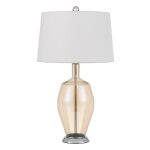 Tapered Drum Glass Table Lamp
