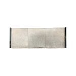 Beige Hide and Steel Accent Bench - Image 5