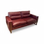 Brookes Modern Leather Sofa