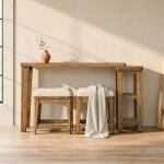Carolina Park 3-Piece Console Table and Stool Set - Image 2