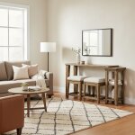 Carolina Park 3-Piece Console Table and Stool Set - Image 4