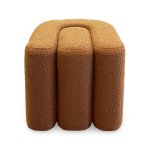 Copper Boucle Accent Ottoman - Image 2