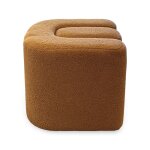 Copper Boucle Accent Ottoman - Image 3