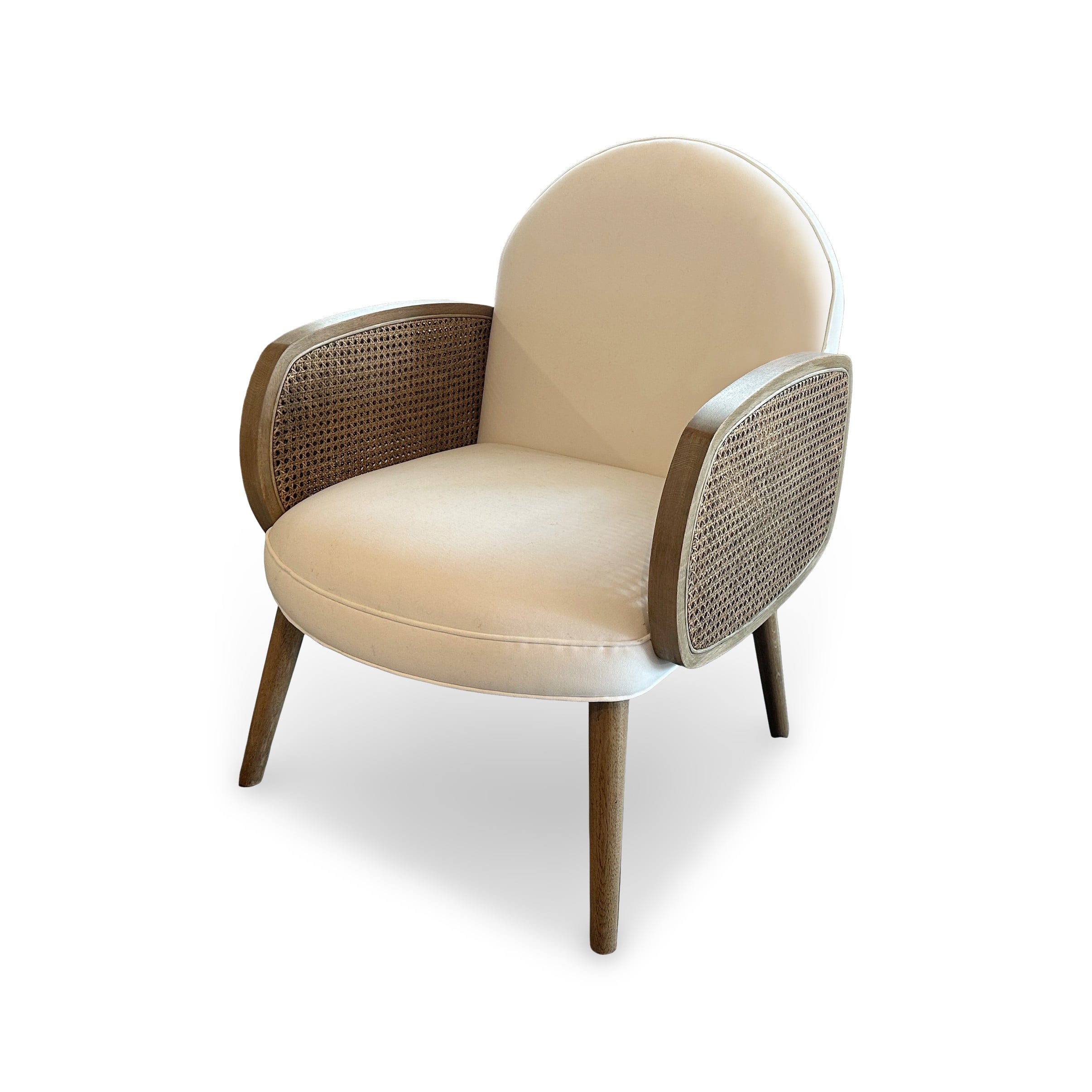 Florence Curved Accent Chair-CHRCHRMF8811-CHRCHRMF8811 - Angle Florence Curved Accent Chair - Image 1