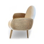 Florence Curved Accent Chair - Image 3