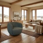 Jules Swivel Barrel Chair | Veneto Green - Image 5