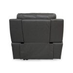 Madrid Powered Leather Recliner | Granite - Image 4
