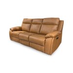 Madrid Powered Reclining Leather Sofa | Ginger - Image 3