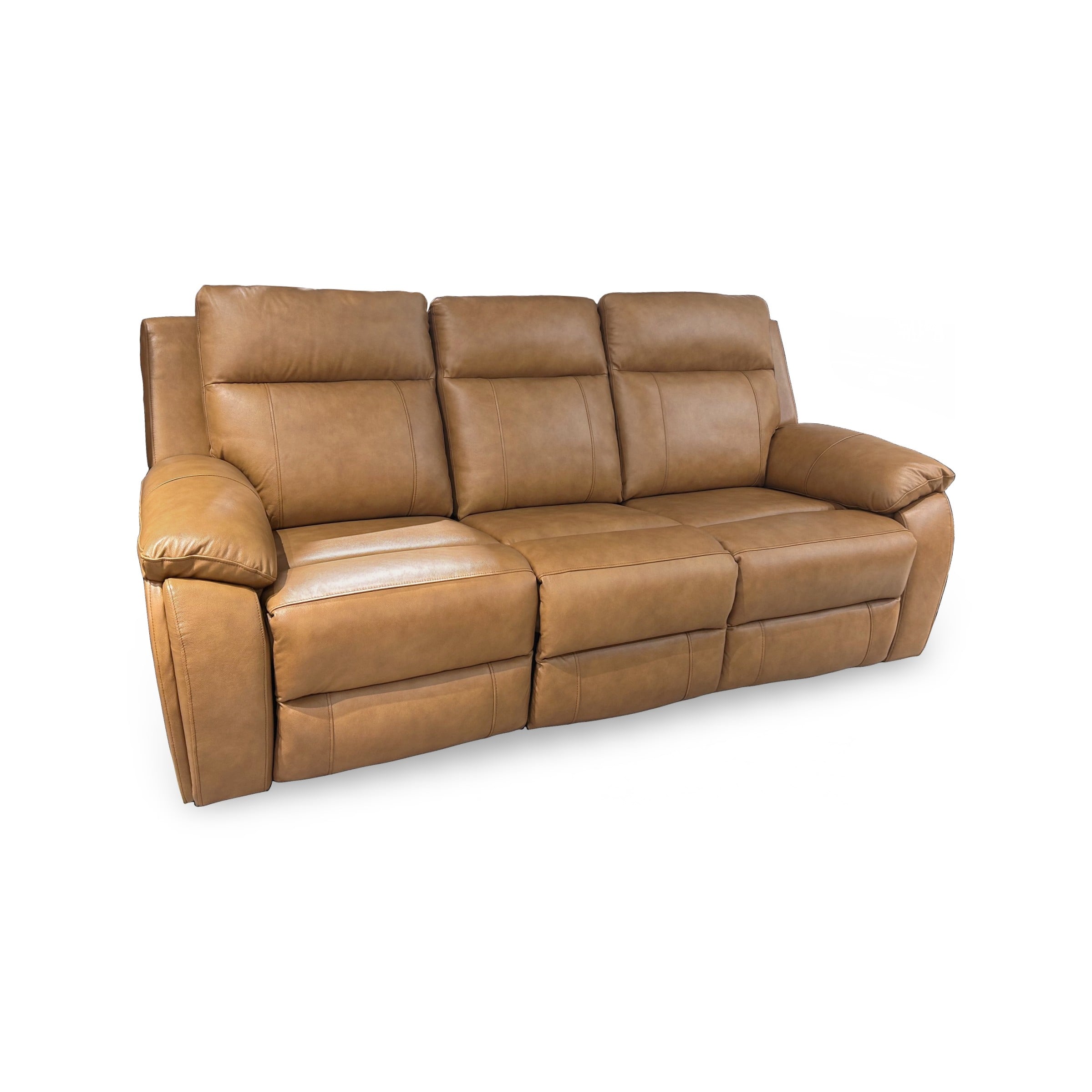 Madrid Powered Reclining Leather Sofa | Ginger