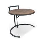 Round Open Metal Base End Table
