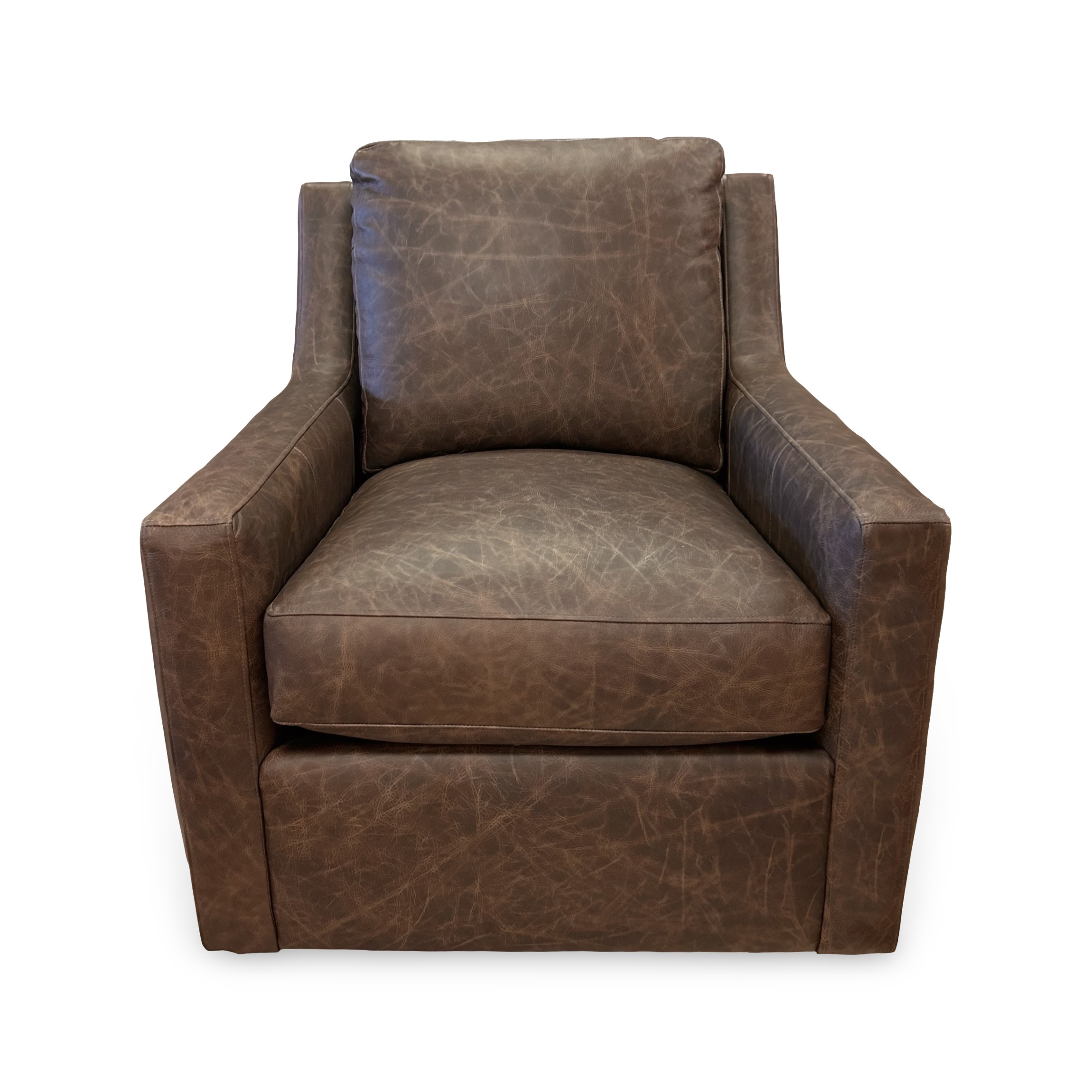 Winslow Leather Swivel Chair