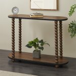 Brownwood Spindle Beaded Console Table - Image 4