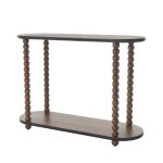 Brownwood Spindle Beaded Console Table