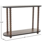 Brownwood Spindle Beaded Console Table - Image 5