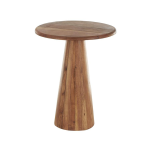 Modern Brown Acacia Medium Accent Table - Image 3