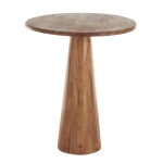 Modern Brown Acacia Large Accent Table - Image 4