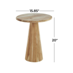 Modern Acacia Medium Wood Table - Image 4