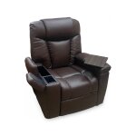 Umber Medium Powered Lift Recliner with Built-in Heating - Image 3