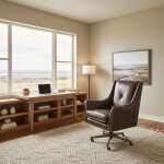 Leather Swivel Office Chair - Image 4