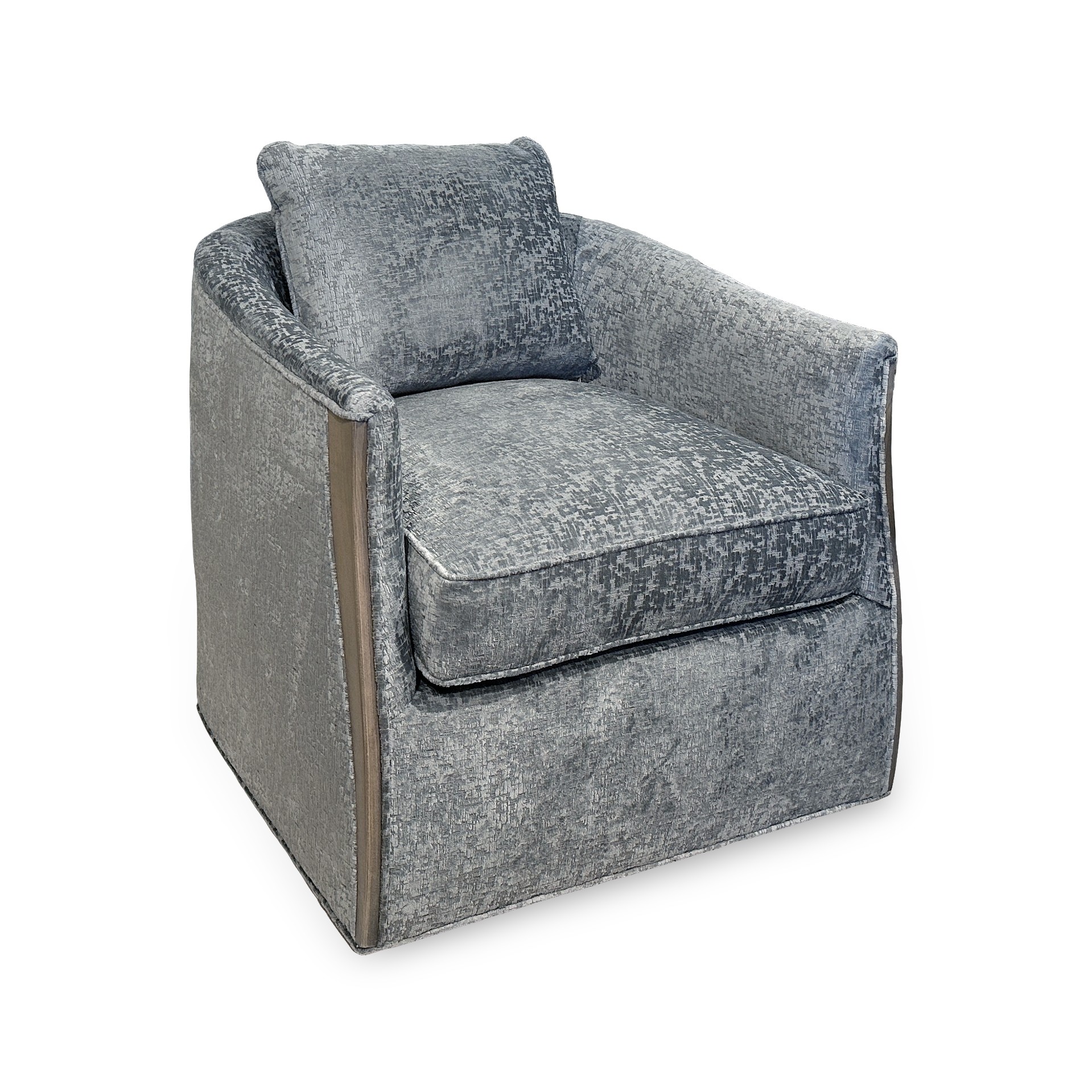 Zinc Swivel Accent Chair