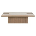 Modern Slit Rectangular Cocktail Table - Image 2