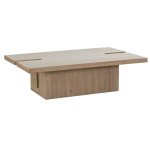 Modern Slit Rectangular Cocktail Table