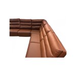 Flavie 5-Piece Tri-Powered Leather Sectional - Image 4