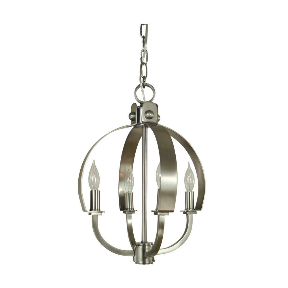 ALALACMF9260 Brushed Nickel 4-Light Dinette Chandelier - Image 1