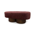 Kindred Double Pedestal Oval Ottoman