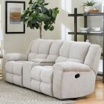 Taupe Dual Manual Reclining Sofa - Image 6