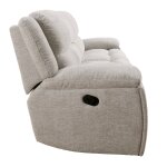 Taupe Dual Manual Reclining Sofa - Image 3