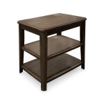 Open Shelf Tiered Chairside Table