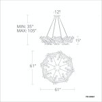 Sculptural LED Chandelier - Image 3