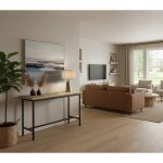 Petrified White Wood Console Table - Image 5