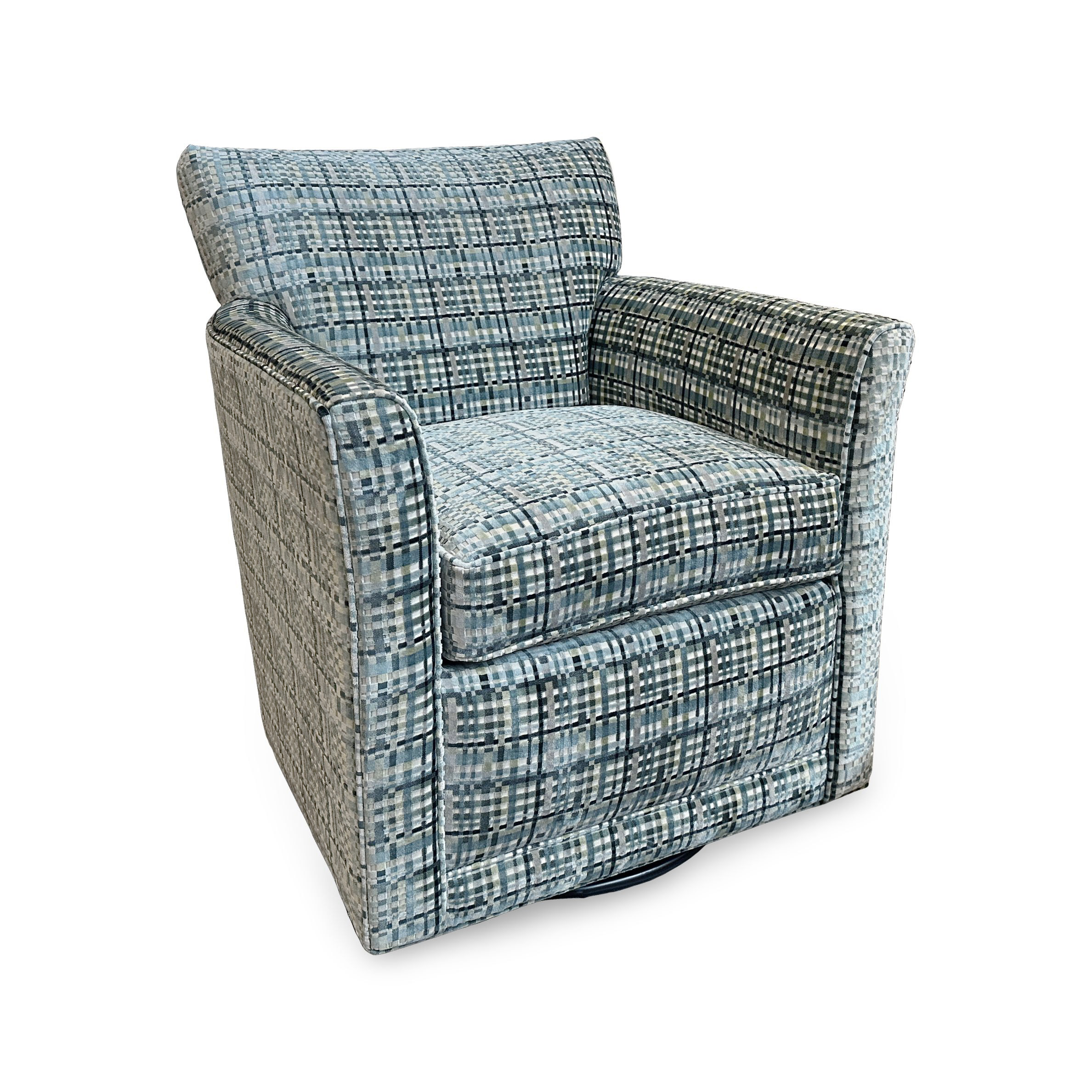 Times Swivel Glider Accent Chair
