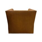 Tuft Leather Swivel Chair - Image 5