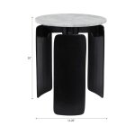 Marble Top 3-Leg Accent Table - Image 9