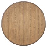 Farmhouse Ornate Two-Tone Pedestal Dining Table - Image 2
