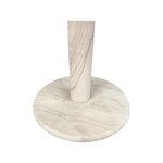 Beige Marble Curved Top Accent Table - Image 5
