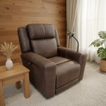Forte Dual Powered Leather Recliner - Image 6