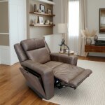 Forte Dual Powered Leather Recliner - Image 5