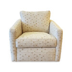 High Sloping Track Arm Swivel Chair - Image 2