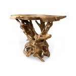 Organic Teak Root Bar Table