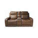 Quantum Triple Power Home Theater Immersive Loveseat in Leather - Image 3