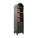 Noir Arched Pillar Multi-Shelf Cabinet