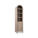 Wheat Arched Pillar Multi-Shelf Cabinet