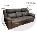 Encore Dual Power Home Theater Sofa with Remote - Image 2