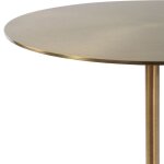 Brass and Stone Pedestal Drink Table - Image 4