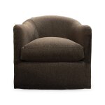 Tapered English Slope Arm Swivel Chair - Image 3